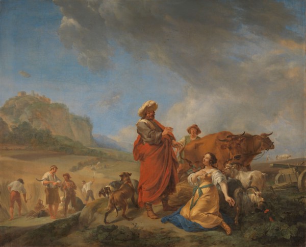 Ruth and Boas, 1640-1650. Creator: Nicolaes Berchem.
