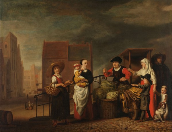 Vegetable Market, 1655-1665. Creator: Nicolaes Maes.