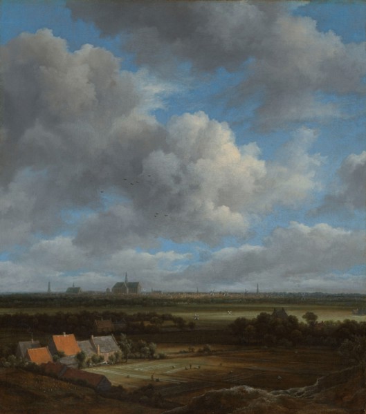 View of Haarlem from the Northwest, with the Bleaching Fields in the Foreground, c.1650-c.1682. Creator: Jacob van Ruisdael.