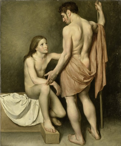 Academic Study of a Man and a Woman, 1808. Creator: Wouter Mol.