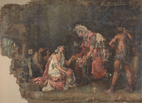 Sophonisbe kneeling before Masinissa, King of Numidia, 1815-1825. Creator: Benjamin Wolf.