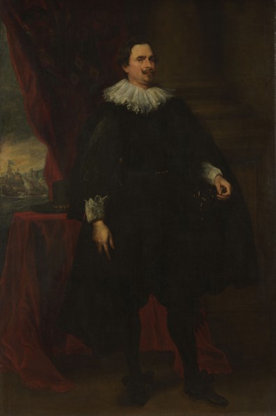 Portrait of a Male Member of the Van der Borcht Family, c.1635. Creator: Follower of Anthony van Dyck.