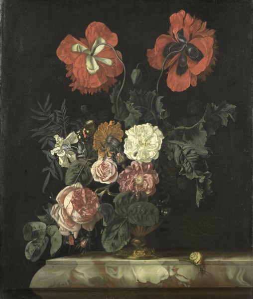 Still Life with Flowers, 1667. Creator: Nicolaes Lachtropius.