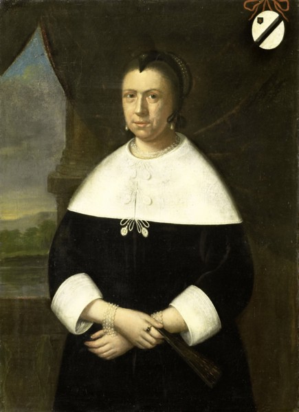 Portrait of Maria de la Queillerie (1629-64), first Wife of Jan van Riebeeck, or his..., c.1660. Creator: Unknown.