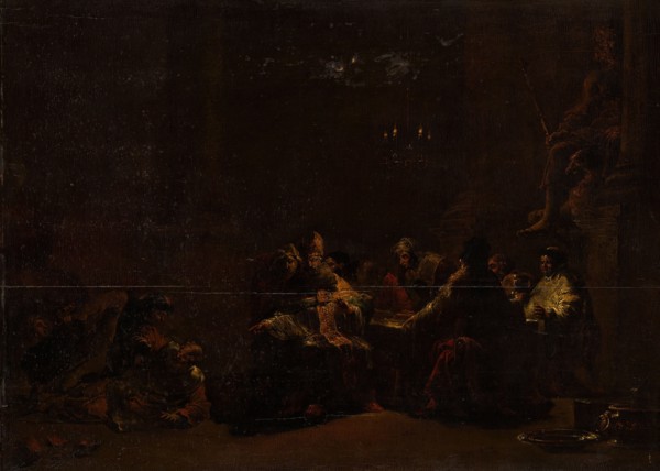 Pashur Smiting Jeremiah in the Temple, c.1648. Creator: Leonard Bramer.