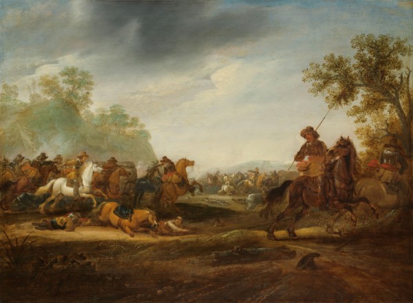 Cavalry Skirmish, 1625-1660. Creator: Abraham van der Hoef.