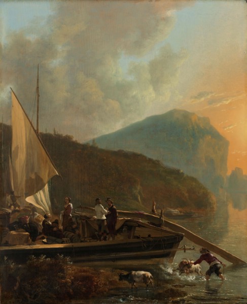 Italianate River Landscape, c.1650-c.1655. Creator: Adam Pynacker.