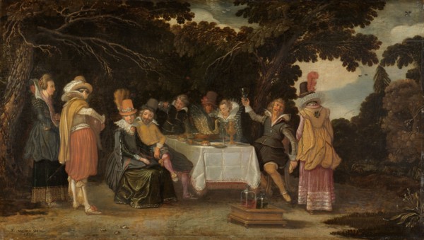 An open-air Party, 1615. Creator: Esaias van de Velde.