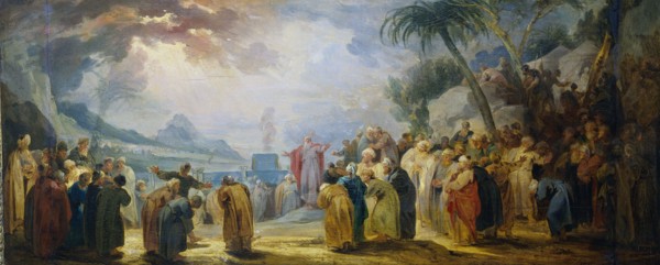 Moses Choosing the seventy Elders, 1736-1737. Creator: Jacob de Wit.
