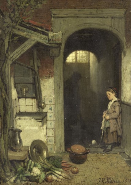 Small Courtyard, 1862. Creator: Jacob Henricus Maris.