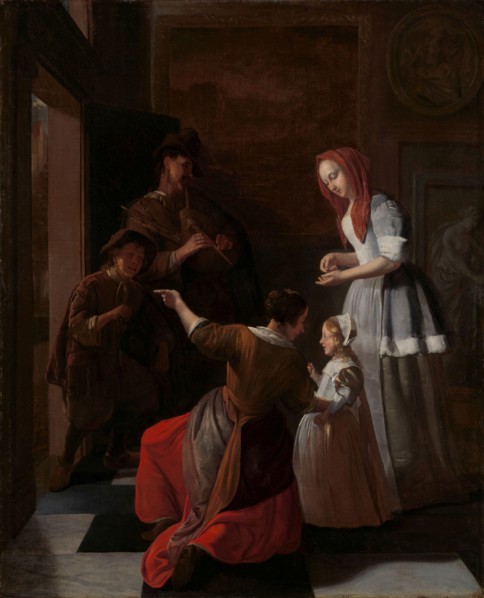 The players, c.1660-c.1682. Creator: Jacob Ochtervelt.