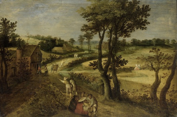 Landscape with Corn Fields, 1602-1630. Creator: Jacob Savery II.