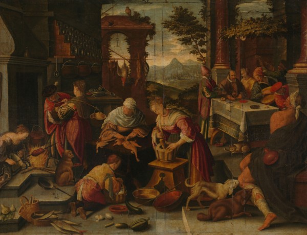 Lazarus and the Rich Man, 1544-1700. Creator: Jacopo Bassano (copy after).