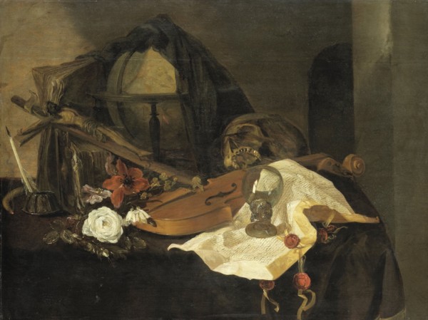 Vanitas Still Life, 1650. Creator: Jacques de Claeuw.