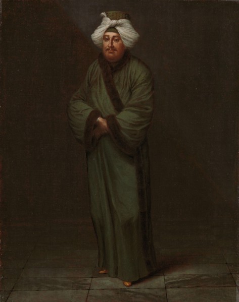 Mehmet, the vizir kâhyasi, c.1727-c.1730. Creator: Jean Baptiste Vanmour.