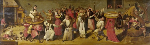 Battle between Carnival and Lent, c.1600-c.1620. Creator: Jheronimus Bosch (manner of).