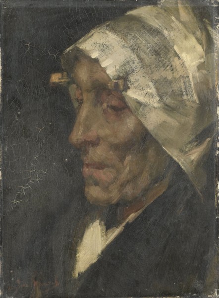 Fisherwoman, 1880-1900.  Creator: Marius van der Maarel.