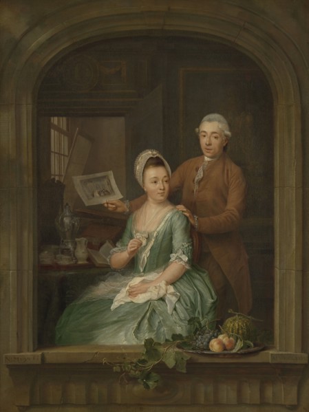 Portrait of Robert Muys and his Wife Maria Nozeman, 1778. Creator: Nicolaas Muys.