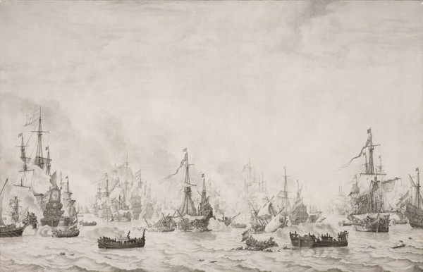The Battle of the Downs, 1659. Creator: Willem van de Velde I.
