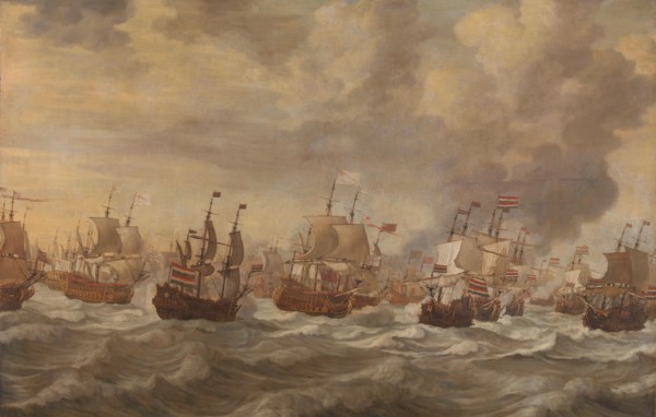 Episode from the Four Days' Naval Battle (11-14 June 1666), in or after 1666-in or before 1672. Creator: Willem van de Velde I.