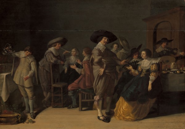 Distinguished Company in a Room, after 1630. Creator: Unknown.