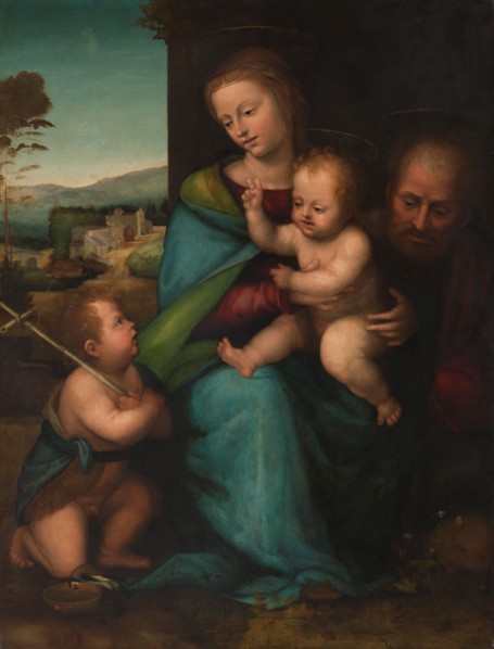 The Holy Family with the Infant John the Baptist, c.1505-c.1515. Creator: Bartolommeo (Fra) (circle of).
