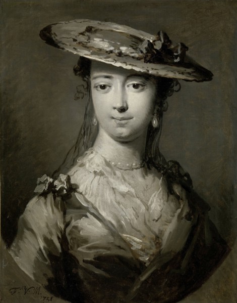 Head of a Young Woman, 1756. Creator: Frans van der Mijn.