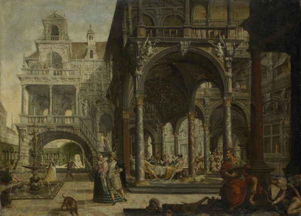 Imaginary Renaissance Palace, 1602. Creator: Hendrick Aerts.