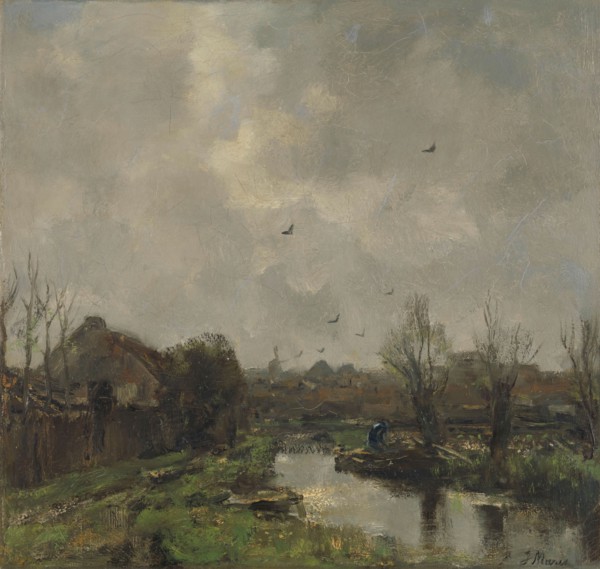 Landscape near The Hague, 1891. Creator: Jacob Henricus Maris.