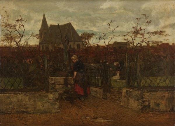A Bleaching Field, 1870. Creator: Jacob Henricus Maris.