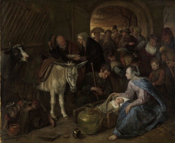 The adoration of the shepherds, 1660-1679. Creator: Jan Steen.