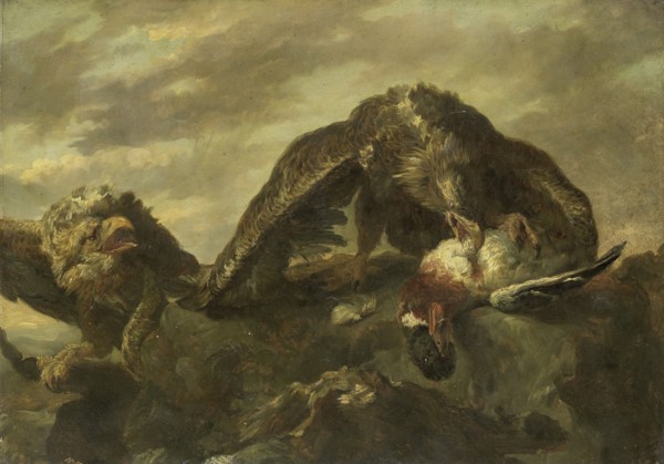 Eagles on the Cliffs, 1857. Creator: Jan Fyt.