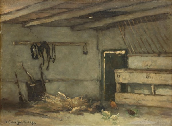 Interior of a Stable, 1895. Creator: Jan Hendrik Weissenbruch.