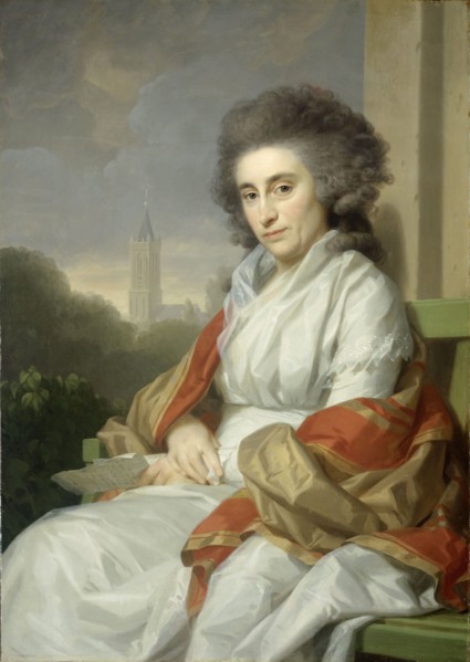 Portrait of Cornelia Rijdenius, Wife of Johannes Lublink II, 1790-1795. Creator: Friedrich Tischbein.