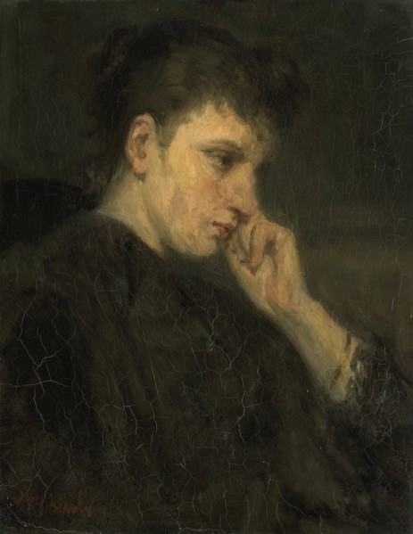 Melancholy', 1880-1899. Creator: Jozef Israels.