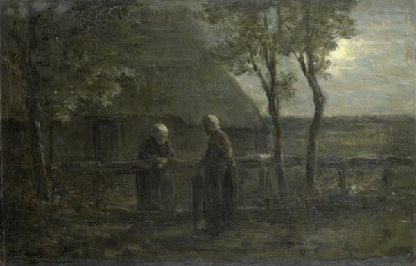 'Neighborly Gossip', 1897. Creator: Jozef Israels.