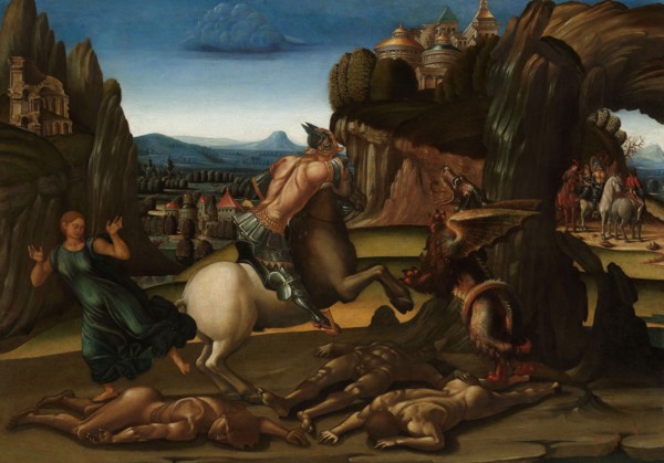 Saint George and the Dragon, 1495-1505. Creator: Unknown.