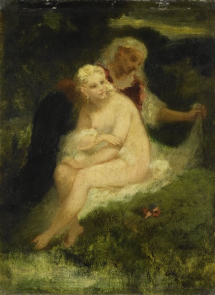 After the Bath, 1860-1876. Creator: Narcisse Virgile Diaz de la Pena.