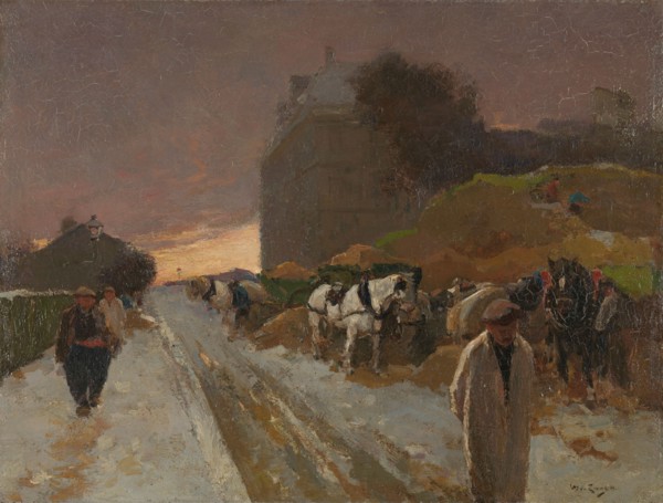 Street in Montmartre, Paris, in the Winter, 1885-1931. Creator: Willem de Zwart.