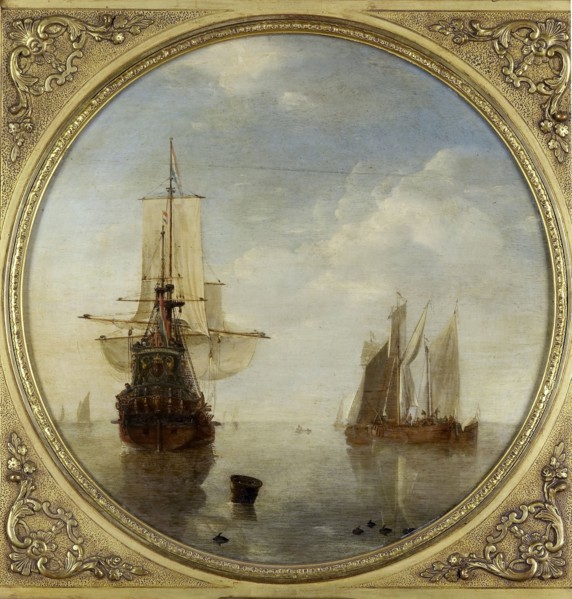 Ships at Anchor, c.1650-c.1707. Creator: Willem van de Velde the Younger.