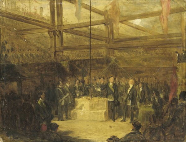 Ceremony of Scottish Freemasons, 1840-1870. Creator: Unknown.