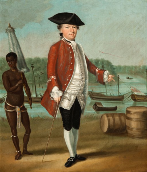Merchant and an Enslaved Servant, c.1750-c.1799. Creator: Anon.