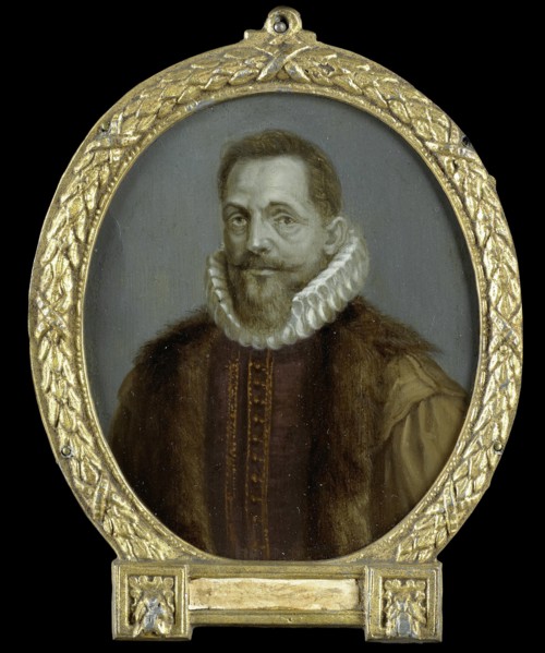 Portrait of Petrus Bertius, Professor at Leiden, 1700-1732. Creator: Arnoud van Halen.