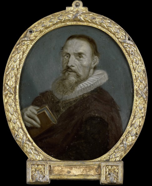 Portrait of Samuel Ampzing, Clergyman and Poet in Haarlem, 1700-1732. Creator: Arnoud van Halen.