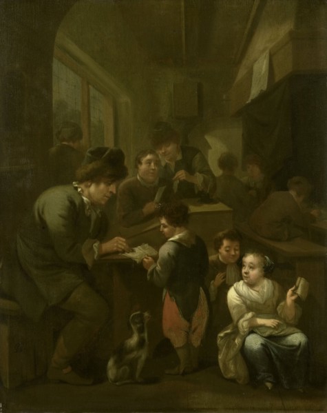 The schoolmaster, 1670-1709. Creator: Bernardus van Schijndel.