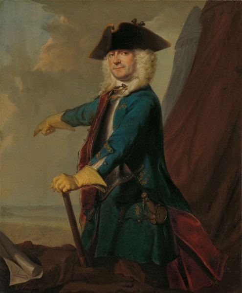 Gerrit Sichterman (1688-1730). Quartermaster-General of the Cavalry, Colonel of the Oranje-Groningen Creator: Cornelis Troost.
