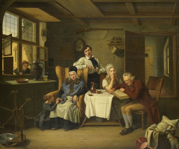 Bible Reading, 1831. Creator: Eduard Pistorius.