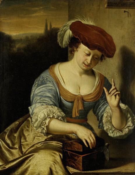 Escaped Bird: Allegory of Chastity, 1676. Creator: Frans van Mieris I.