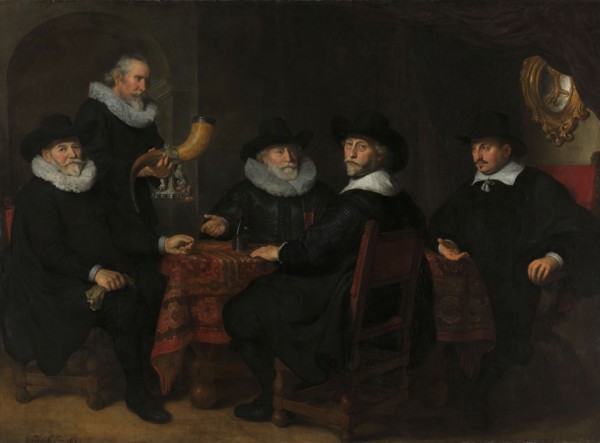 Portrait of the Governors of the Kloveniersdoelen, 1642. Creator: Govaert Flinck.