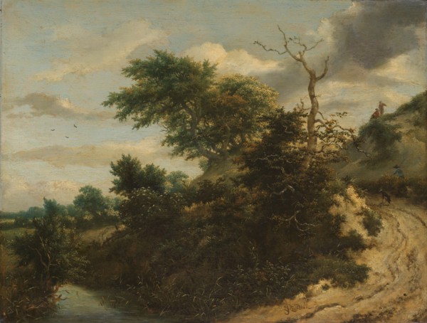 Sandy Track in the Dunes, c.1650-c.1655. Creator: Jacob van Ruisdael.